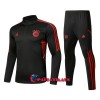 Bayern München Quarter Zip Training Huppari 2022-23 Musta - Lasten